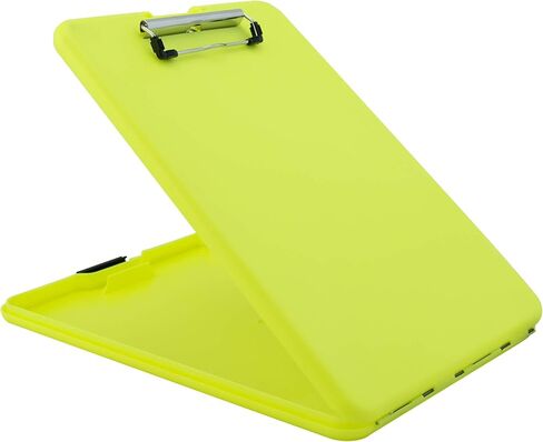 حافظة تخزين بلاستيكية SlimMate باللون الأصفر من Saunders Hi-Vis مع مشبك منخفض المستوى - منظم متنقل محمول للمنزل والمكتب واستخدام الأعمال (00573) in Kuwait