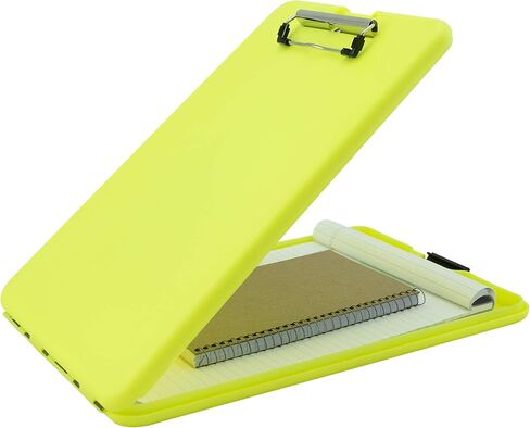 حافظة تخزين بلاستيكية SlimMate باللون الأصفر من Saunders Hi-Vis مع مشبك منخفض المستوى - منظم متنقل محمول للمنزل والمكتب واستخدام الأعمال (00573) in Kuwait