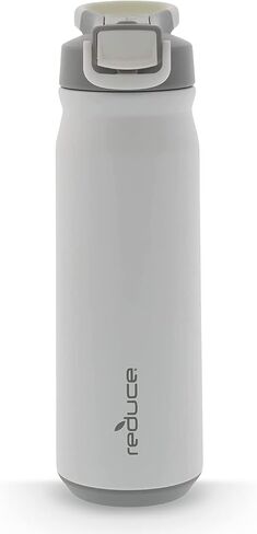 REDUCE 32 oz Hydrate Pro Stainless Steel Water Bottle, Leak-proof Lid and Integrated Carry Handle, Keeps drinks cold for up to 48 Hrs, Sand in Saudi Arabia