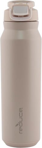 REDUCE 32 oz Hydrate Pro Stainless Steel Water Bottle, Leak-proof Lid and Integrated Carry Handle, Keeps drinks cold for up to 48 Hrs, Sand in Saudi Arabia