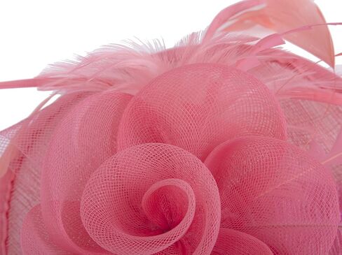 Vijiv Women Vintage Derby Fascinator Hat Pillbox Headband Feather Cocktail Tea Party in Kuwait