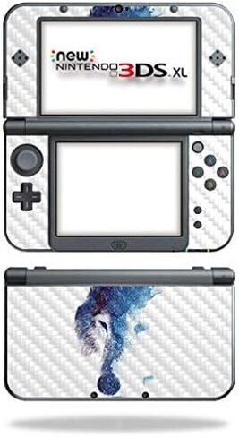 MightySkins Carbon Fiber Skin for Nintendo New 3DS XL (2015) - Gator Skin | Protective, Durable Textured Carbon Fiber Finish | Easy to Apply, Remove, and Change Styles | Made in The USA in Saudi Arabia
