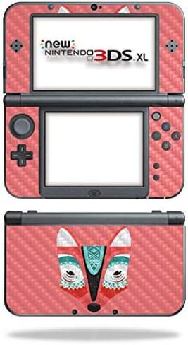 MightySkins Carbon Fiber Skin for Nintendo New 3DS XL (2015) - Gator Skin | Protective, Durable Textured Carbon Fiber Finish | Easy to Apply, Remove, and Change Styles | Made in The USA in Saudi Arabia