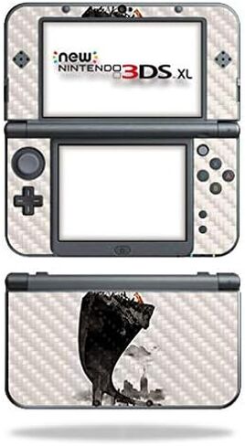 MightySkins Carbon Fiber Skin for Nintendo New 3DS XL (2015) - Gator Skin | Protective, Durable Textured Carbon Fiber Finish | Easy to Apply, Remove, and Change Styles | Made in The USA in Saudi Arabia