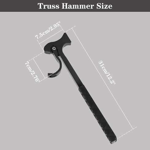 Nisorpa Hammer of Truss Stage Black Stage Spigot Lighing Truss Hammer، مزيل دبوس تروس معدني من الألومنيوم 2 في 1 أدوات تركيب وإزالة تروس لـ 2 بوصة تروس إضاءة تروس حنفية in Saudi Arabia