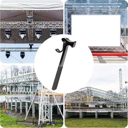 Nisorpa Hammer of Truss Stage Black Stage Spigot Lighing Truss Hammer، مزيل دبوس تروس معدني من الألومنيوم 2 في 1 أدوات تركيب وإزالة تروس لـ 2 بوصة تروس إضاءة تروس حنفية in Saudi Arabia