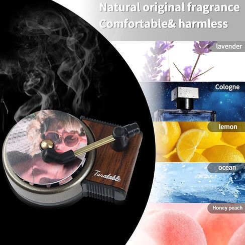 18PCS Car Air Fresheners Vent Clips, Album Record Player Car Fresheners for Women, Car Accessories for Gifts in Saudi Arabia