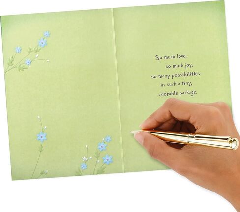 Hallmark Baby Shower Card for New Parents (Animals in the Woods) Welcome New Baby, Congratulations, Gender Reveal in Kuwait