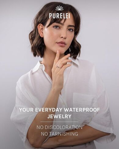 Purelei® Shade Anxiety Ring – Stainless steel jewelry – Water-resistant anxiety jewelry for women – Size 20 to 24 inch – Fashion jewelry for your individual look in Kuwait