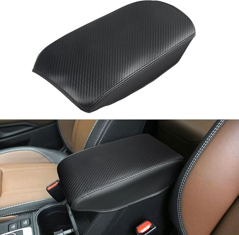غطاء وحدة التحكم المركزية للسيارة، واقي غطاء صندوق مقعد مسند الذراع الأوسط من الجلد، ملحقات ديكور مريحة للسيارة تناسب 2024 ملحقات سوبارو فورستر 2019 2020 2021 2022 2023 (ألياف الكربون) in Kuwait