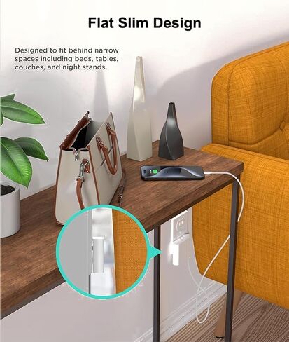 [2 Pack] Flat USB C Charger Block, 40W Slim Foldable 4Port PD+QC Type C Multiport Fast Charging Blocks Box Brick Box USB Wall Plug for iPhone 15/14/13/12Pro Max Plus Mini, for Samsung,Tablet in Saudi Arabia