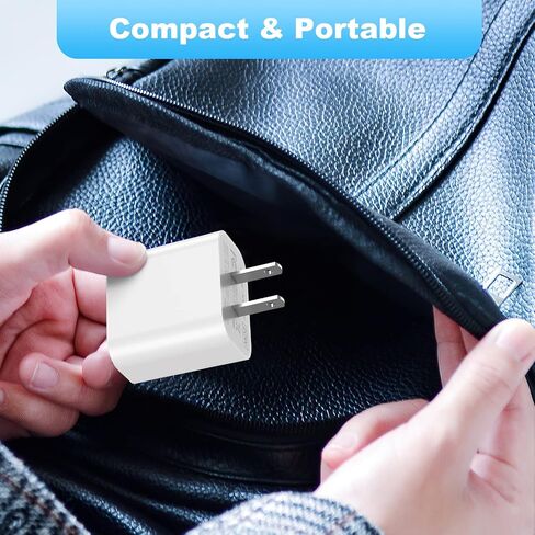 iPhone Fast Charger, 2-Pack 20W USB C Wall Charger PD Type C Power Wall Charger with MFi Certified 6FT Charger Cable for iPhone 14 13 12 Pro Max Mini 11 Xs XR X 8 and More in Saudi Arabia
