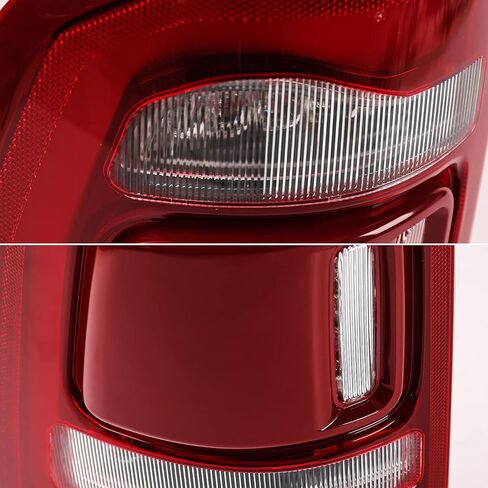 For Dodge Ram 1500 Tail Light Assembly 2019-2022 LED Type & Red Lens Chrome Interior Left Driver Side Rear Light 55112991AC 55112991AD CH2800217 in Kuwait