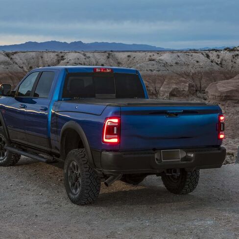 For Dodge Ram 1500 Tail Light Assembly 2019-2022 LED Type & Red Lens Chrome Interior Left Driver Side Rear Light 55112991AC 55112991AD CH2800217 in Kuwait