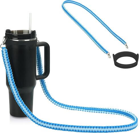 Wongeto Paracord Water Bottle Sling/Carrier fot Stanley holder, Paracord Water Bottle Strap for Stanley Cup Accessories in Saudi Arabia