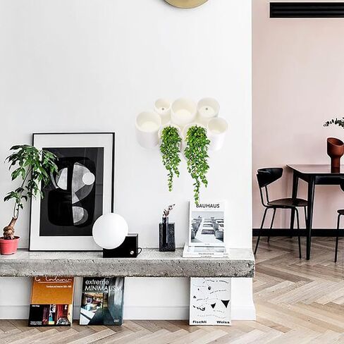 BTSKY Tilting Cylinder Creative Pen Holder Pen Container, Brush Pot, Combination Desktop Storage Organizer Desk Decoration, Creative Cylinder Hanging Planter Holder Multifunctional Wall-Mounted Hanging Shelves (Blue) in Kuwait