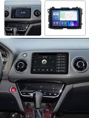 Android 13 Car Stereo Double Din for Honda Vezel HRV 2014-2019, Biorunn 9" Wireless Wired Car-Play Android Auto GPS Navigation IPS Touch Screen BT FM RDS Head Unit, 2GB RAM 32GB ROM in Saudi Arabia