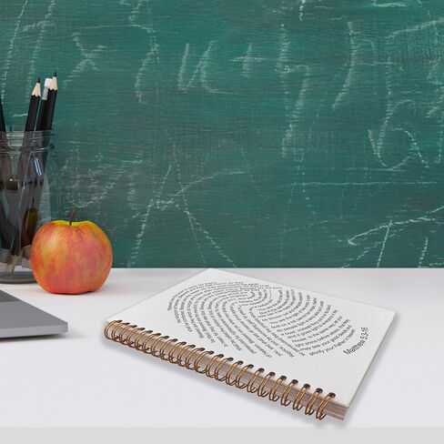 Christian Bible Scripture 1 Corinthians 13:13 and Now These Three Remains Spiral Notebook Journal 5.5 x 8.3 inches,Christian Themed Lined Hardcover Spiral Notebook,Gifts for Women Teens Girls in Saudi Arabia
