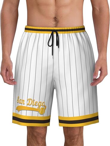 Men's Stitched Letter Graphic Track Baseball Shorts Drawstring Waist Summer Workout Shorts City Gift in Saudi Arabia