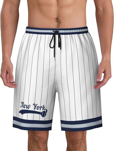 Men's Stitched Letter Graphic Track Baseball Shorts Drawstring Waist Summer Workout Shorts City Gift in Saudi Arabia