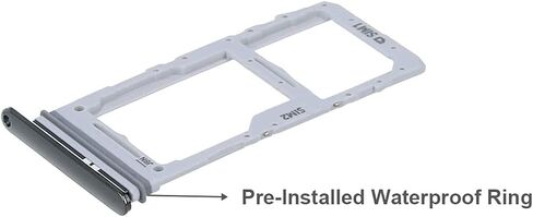حامل فتحة بطاقة SIM واستبدال علبة بطاقة Micro SD لهاتف Samsung Galaxy S20 / S20 Plus / S20 Ultra (طراز SIM واحد فقط) + دبوس إخراج (أسود كوني) in Kuwait