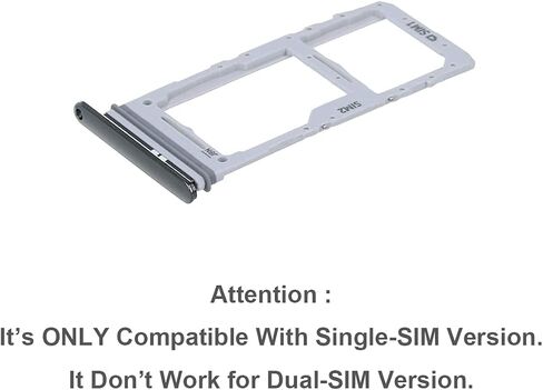 حامل فتحة بطاقة SIM واستبدال علبة بطاقة Micro SD لهاتف Samsung Galaxy S20 / S20 Plus / S20 Ultra (طراز SIM واحد فقط) + دبوس إخراج (أسود كوني) in Kuwait