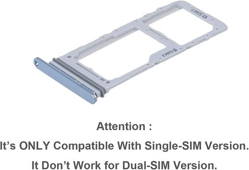 EMiEN SIM Card Tray Slot Holder and Micro SD Card Tray Replacement for Samsung Galaxy S20 / S20 Plus / S20 Ultra (Single SIM Model ONLY) + Eject Pin (Cosmic Black) in Saudi Arabia