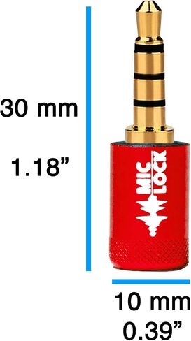 Mic-Lock Mini 3.5mm for Headphone Port - Microphone Audio and Data Security - Privacy Protector for Laptops, Smartphones, Tablets, and Computers (Black, Single Pack) in Saudi Arabia
