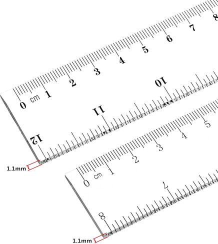 60 Pack Clear Plastic Ruler, 12 Inch Standard/Metric Rulers Straight Ruler Measuring Tool for Student School Office in Saudi Arabia