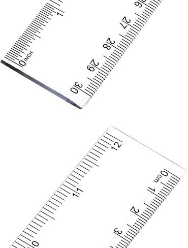 60 Pack Clear Plastic Ruler, 12 Inch Standard/Metric Rulers Straight Ruler Measuring Tool for Student School Office in Saudi Arabia