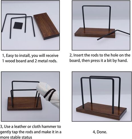 Stand Napkin Holder for Table - Farmhouse Metal Napkin Holder for Dinner Table, Paper Napkin Holders for Kitchen Countertop, Wooden Tissue Dispenser for Cocktail,Bar,Restaurant (Black) in Saudi Arabia