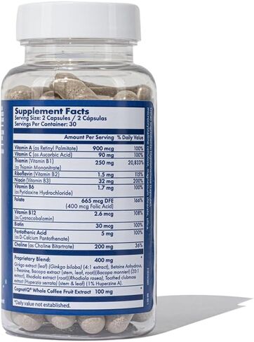 Santo Remedio Memoria, Brain Health Booster, Helps Strengthen Neural Connections, Helps Improve Attention, Memory, and Concentration, 30 Servings, Gluten Free, Non-GMO in Kuwait