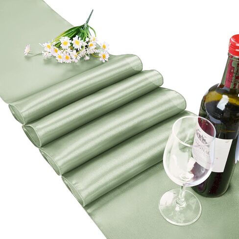 Pesonlook 15 Pack Royal Blue Table Runners 12 x 108 Inch Long for Rectangle Round Tables, Satin Table Runner for Wedding, Birthday Party Banquets Graduation Engagements Decoration in Kuwait