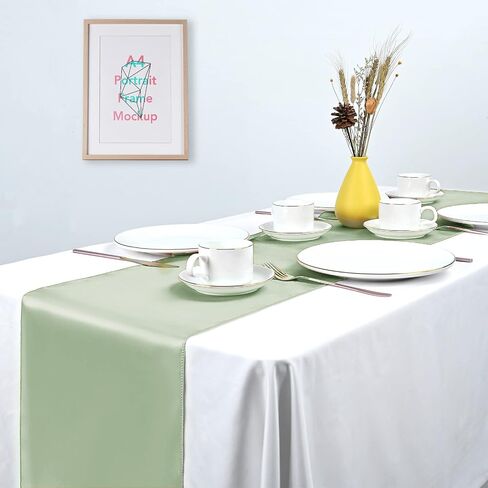 Pesonlook 15 Pack Royal Blue Table Runners 12 x 108 Inch Long for Rectangle Round Tables, Satin Table Runner for Wedding, Birthday Party Banquets Graduation Engagements Decoration in Kuwait