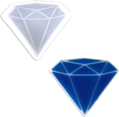 Duawenki Diamond Shape Car Freshie Silicone Mold for Making Soap Aroma Beads Car Freshie Candle Pendant Resin in Saudi Arabia