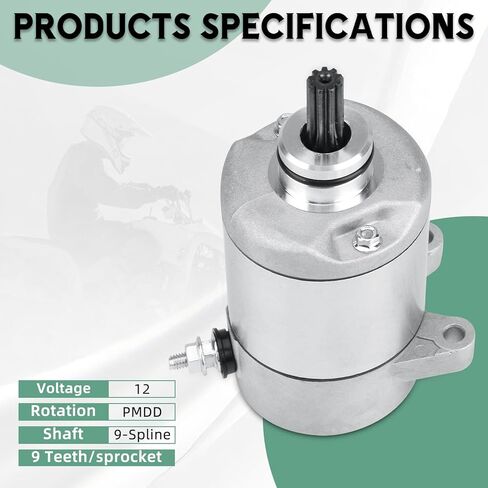 محرك بداية 31200-HM8-003 متوافق مع Honda ATV TRX250 TRX250EX TRX250TE TRX250TM 229CC 1997-2007/TRX250X 2009-2019 31200-HM8-A41. in Kuwait