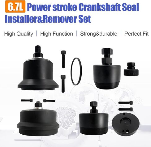 6.7L Power stroke Front and Rear Crankshaft Seal Installer Remover Set Fit for Ford Super Duty Diesel F-250 F-350 F-450 F-550 F-650 F-750 2011-2021 Replace# 303-1509 303-1510 303-1514 303-1513 in Saudi Arabia