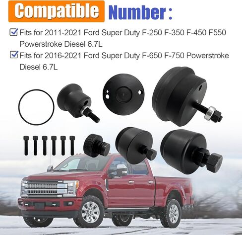 6.7L Power stroke Front and Rear Crankshaft Seal Installer Remover Set Fit for Ford Super Duty Diesel F-250 F-350 F-450 F-550 F-650 F-750 2011-2021 Replace# 303-1509 303-1510 303-1514 303-1513 in Saudi Arabia