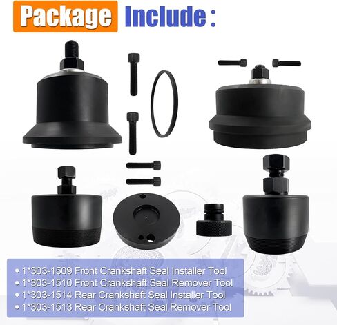 6.7L Power stroke Front and Rear Crankshaft Seal Installer Remover Set Fit for Ford Super Duty Diesel F-250 F-350 F-450 F-550 F-650 F-750 2011-2021 Replace# 303-1509 303-1510 303-1514 303-1513 in Saudi Arabia