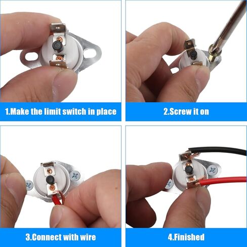 2 قطعة استبدال الحد L350، مفتاح حد الفرن المقاوم لدرجة الحرارة متوافق مع Rheem 47-22861-01 أجزاء إصلاح سخان المياه والثلاجة وموقد الغاز in Kuwait