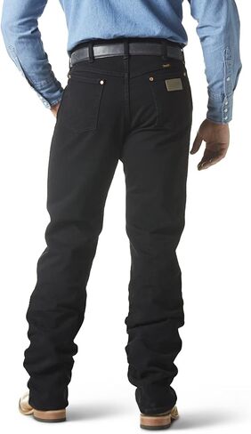 بنطلون جينز رجالي من Wrangler Cowboy Cut Active Flex Original Fit، أسود، 38 عرض × 32 طول in Saudi Arabia