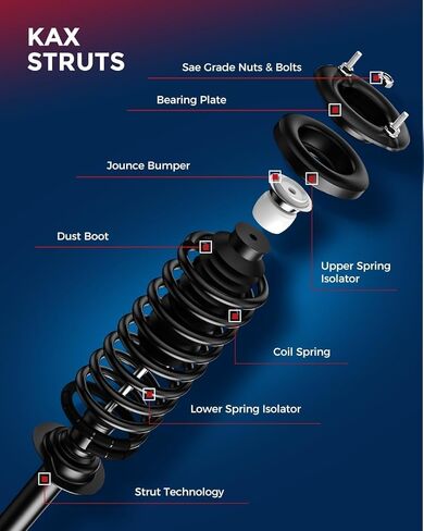 KAX 2 قطعة دعامة أمامية كاملة ومجموعة زنبركية ملفوفة لـ 2018-2013 ألتيما 172901 172902 in Kuwait