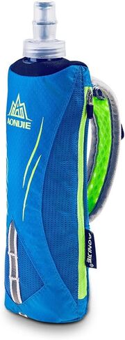 AONIJIE Quick Grip Handheld Soft Water Bottle for Running, Hand Strap Hydration Pack with 500ml Handheld Soft Flask Water Bottle (Blue) in Saudi Arabia