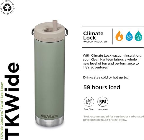 Klean Kanteen TK Wide 20 Oz Twist Top Tiger Lily in Kuwait