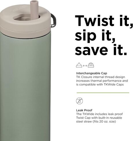 Klean Kanteen TK Wide 20 Oz Twist Top Tiger Lily in Kuwait