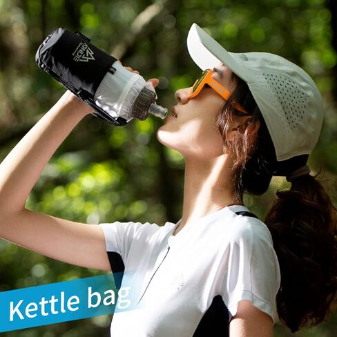 AONIJIE Quick Grip Handheld Soft Water Bottle for Running, Hand Strap Hydration Pack with 500ml Handheld Soft Flask Water Bottle (Blue) in Saudi Arabia