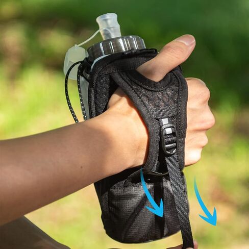 AONIJIE Quick Grip Handheld Soft Water Bottle for Running, Hand Strap Hydration Pack with 500ml Handheld Soft Flask Water Bottle (Blue) in Saudi Arabia