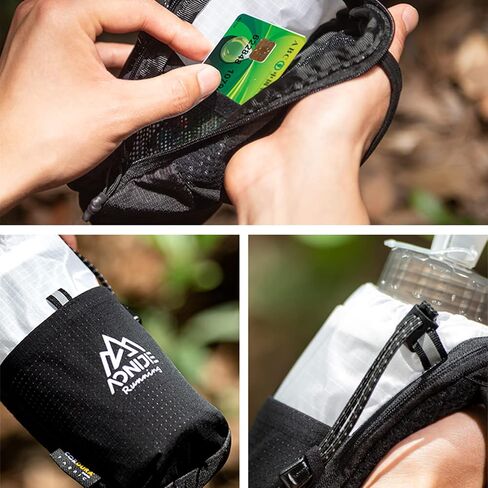 AONIJIE Quick Grip Handheld Soft Water Bottle for Running, Hand Strap Hydration Pack with 500ml Handheld Soft Flask Water Bottle (Blue) in Saudi Arabia