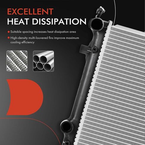 A-Premium Engine Coolant Radiator Assembly Compatible with Volkswagen Passat 2009-2010 2012-2018 2.5L 3.6L, Eos 2007-2008 3.2L & Audi A3 Quattro 2006-2009 3.2L, TT Quattro 2008-2009 3.2L in Saudi Arabia