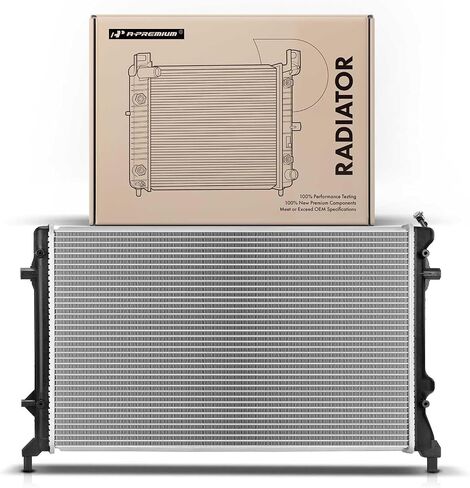 A-Premium Engine Coolant Radiator Assembly Compatible with Volkswagen Passat 2009-2010 2012-2018 2.5L 3.6L, Eos 2007-2008 3.2L & Audi A3 Quattro 2006-2009 3.2L, TT Quattro 2008-2009 3.2L in Saudi Arabia